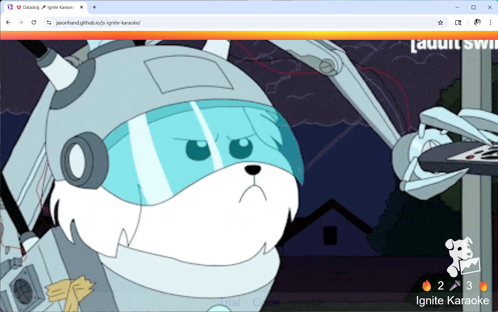 Screenshot of Ignite Karaoke