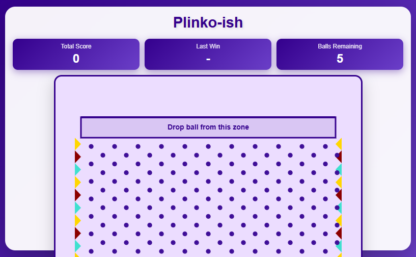 Screenshot of Plinko Drop